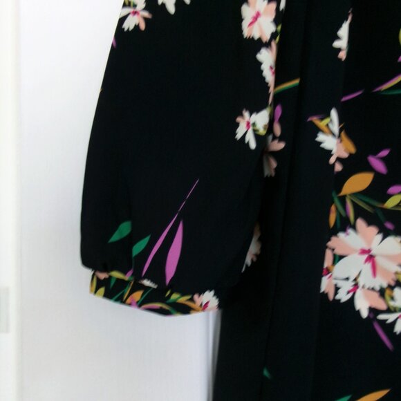 Like New Lulus Herbaceous Babe Navy Floral Print Shift Dress XS / S Above Knee - Picture 5 of 12